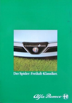 Alfa Romeo Spider Modelprogram 1983 Carbrochure (6877)